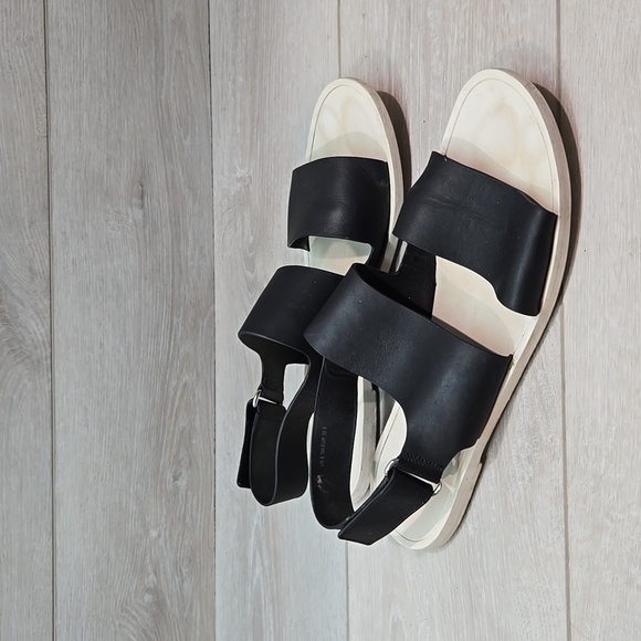 Vince Women Soutce Slingback Ankle Leather Sandals Slide shoes sz 8.5 - Picture 2 of 12